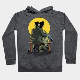 Monster and Bride Gazing at the Moon Hoodie